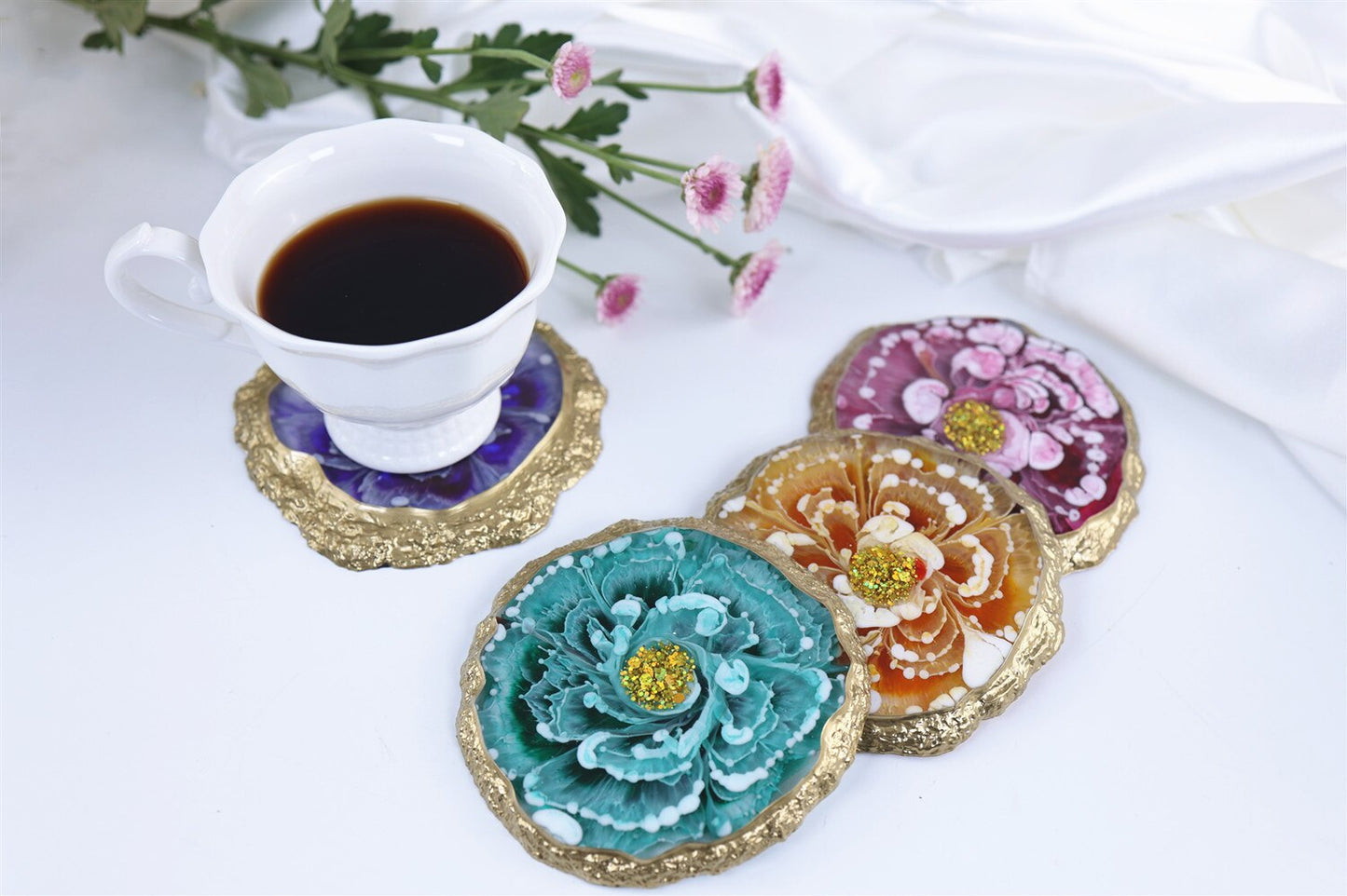 DIY Irregular Tray Coaster Epoxy Resin Mold Fruit Plate Cake Plate Mirror Silicone Mould Home Decoration clay mold