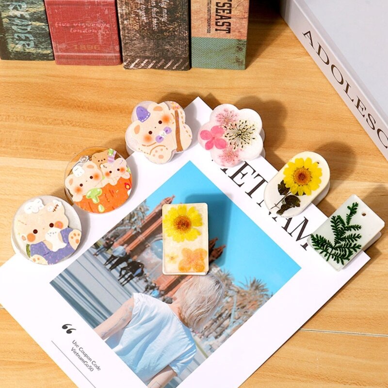 DIY Barrette Silicone Molds Folder UV Epoxy Resin Mold DIY Jewelry Making Binding Clips Paper Hair Accessories Desktop Tools