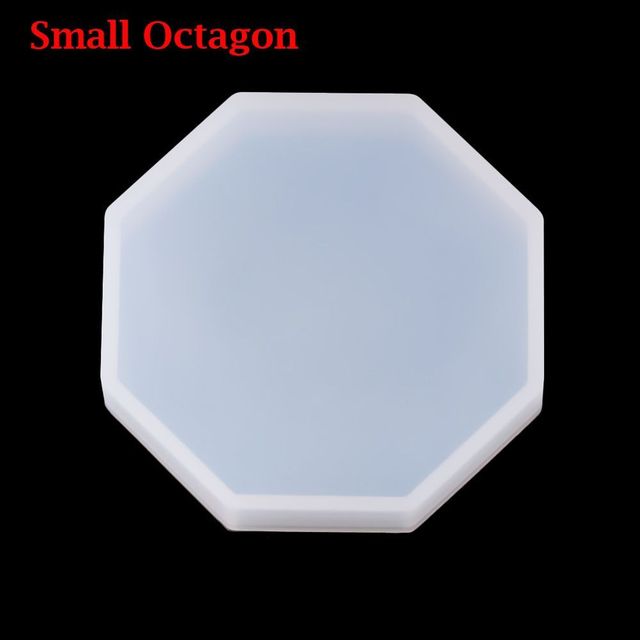 Polygon Base Materials Craft Handmade Silicone Molds Teacup Mat Mold Epoxy Crystal Glue Dropping Tool