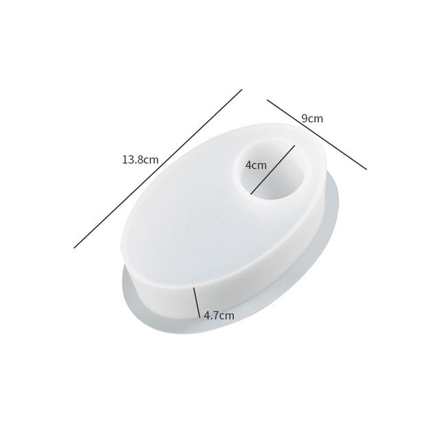 DIY Candlestick Resin Silicone Mold Concrete Candle Moon Heart Oval Rectangle Candle Stand Mold Gypsum Epoxy Resin Mold Ornament