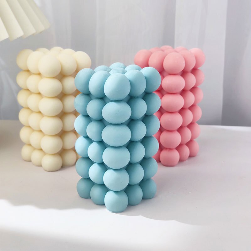 New Rectangular Magic Ball Candle Silicone Mold Bubble Ball Magic Cube Candle Silicone Mold Ball Cake Chocolate Silicone Mold