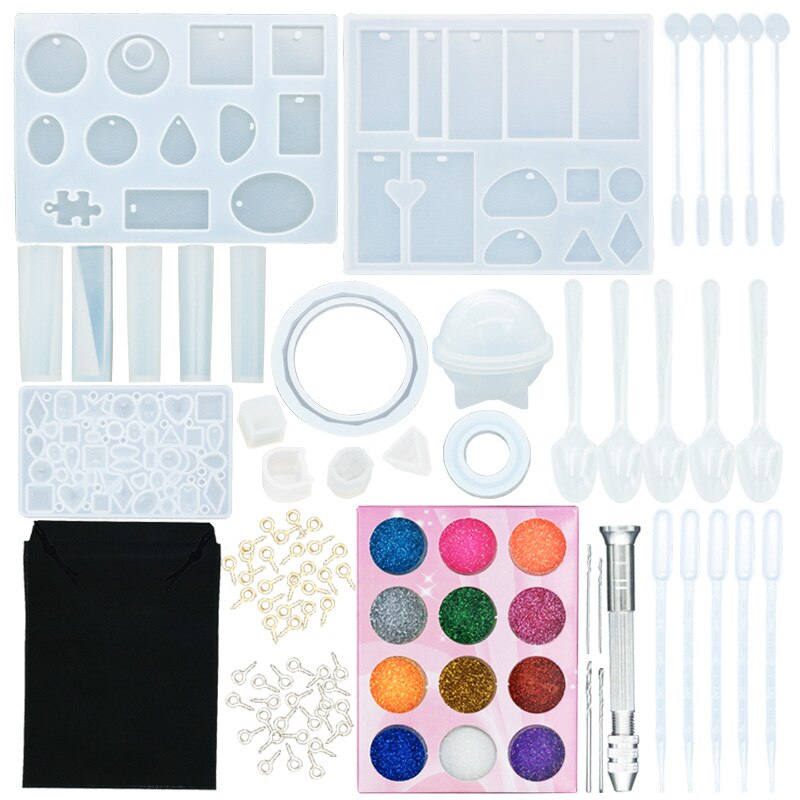 1Set Jewelry Bangle Epoxy Resin Molds Set Silicone Mold UV Casting Tools Clay Resin Jewelry Casting Molds Jewelry Making DIY Set