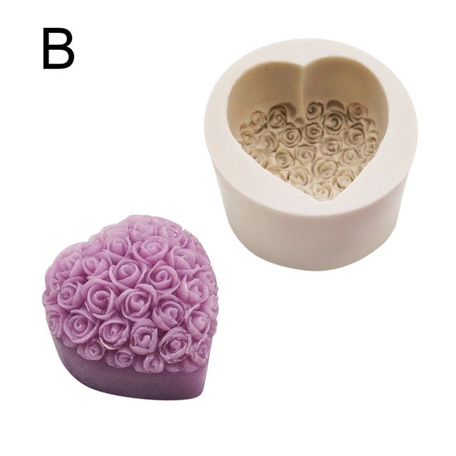 Wedding Supplies Handmade Clay Tools DIY Craft Cake Resin Molds Soap Mold 3D Art Wax Mold Silicone
