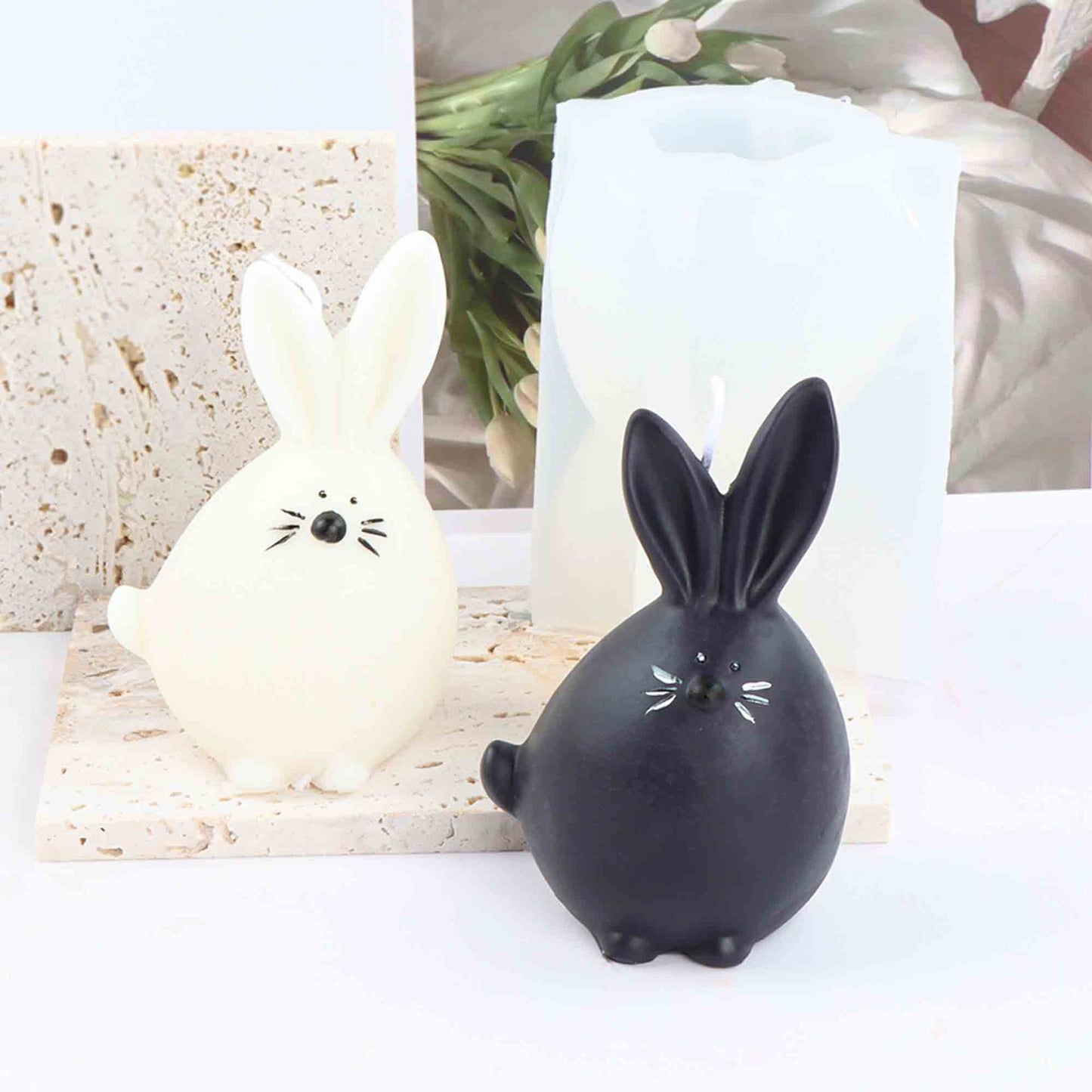 3D Baby Chinchilla Cartoon Cute Cat Silicone Candle Mold for DIY Aromatherap Candle Plaster Ornaments Soap Epoxy Resin Mould