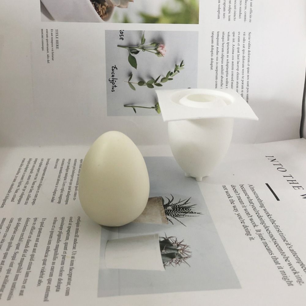 Church Party Clay Tools Wedding Supplies DIY Craft Egg Candle Molds Silicone Mould Soap Making 3D Art Wax Mold