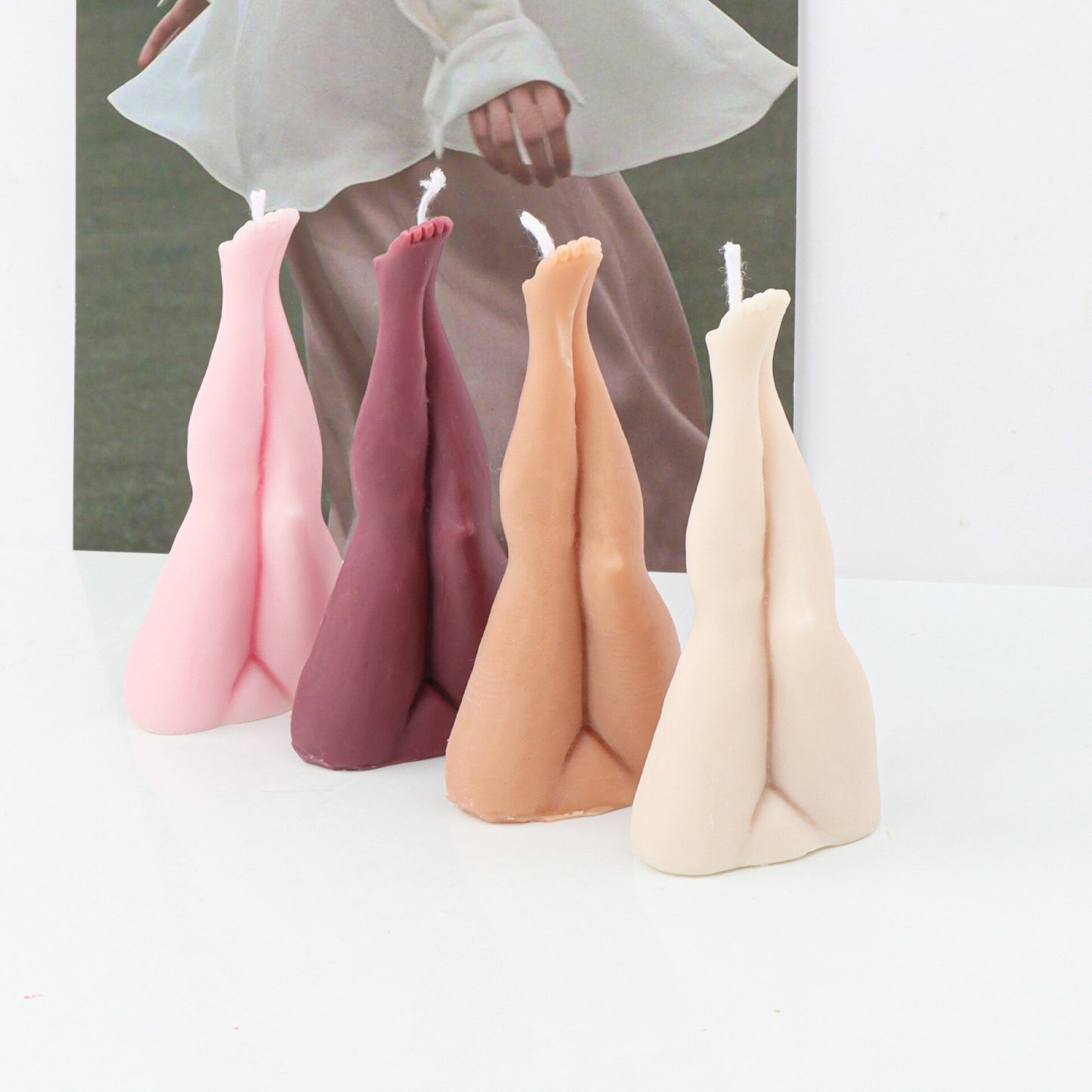 DIY Sexy humanoid art candle silicone mold 3D women's legs candle silicone mold home decoration resin silicone mold