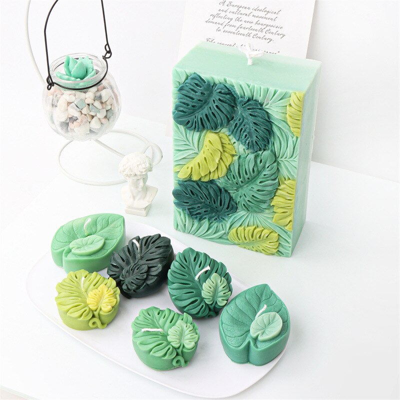 Large tortoise back leaf candle silicone mold leaf candle silicone mold cake chocolate silicone mold soap mold home decor