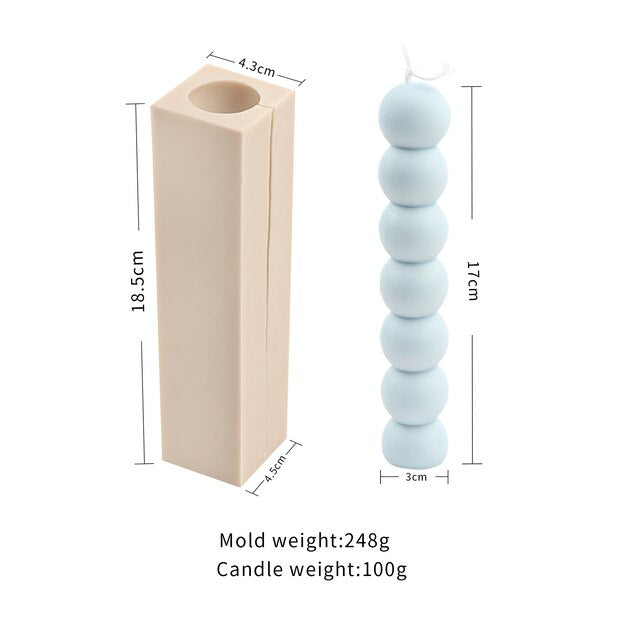 3D Cute Beads Candle Mould Tomatoes On Sticks Shape Handmade Wax Soap Resin Simple Style Ornaments Reusable Silicone Mold