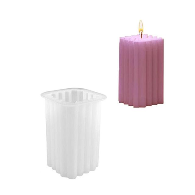 New Design Perfume Soap Transparent DIY Silicone Wax Candle Making Geometric Shape Candle Mould