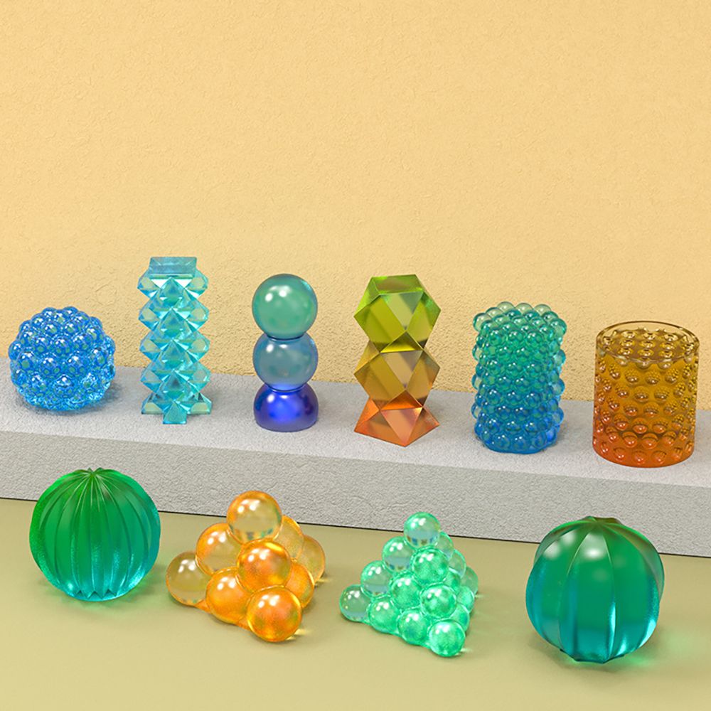 Wedding Supplies Handmade Clay Tools Silicone 3D Art Wax Mold Cylinder Sphere Polka Dots Cake Resin Molds Candle Mold