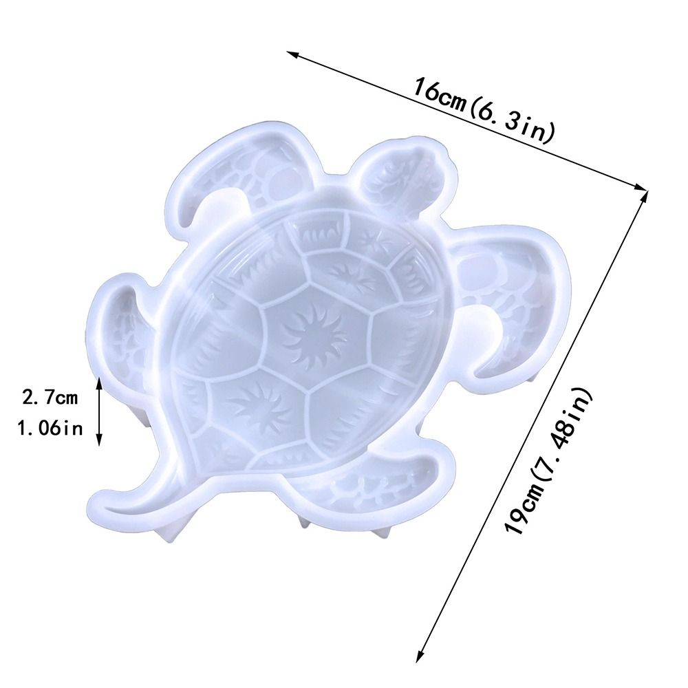 Art Crystal Epoxy Wall Decoration Pendant Casting Mould Hanging Ornament Resin Molds Sea Turtle Silicone Mold