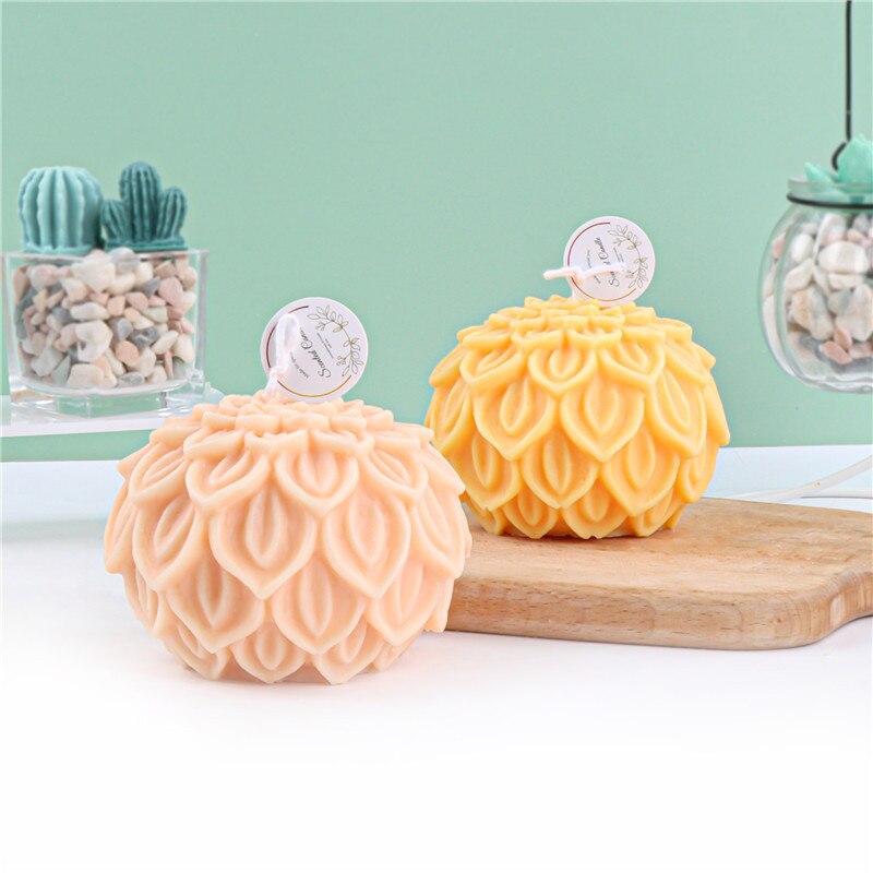 Flower ball Candle Silicone Mold DIY Lotus Petals Flowers Candle Making Tool Soap Resin Mold Valentine's Gifts Craft Home Decor