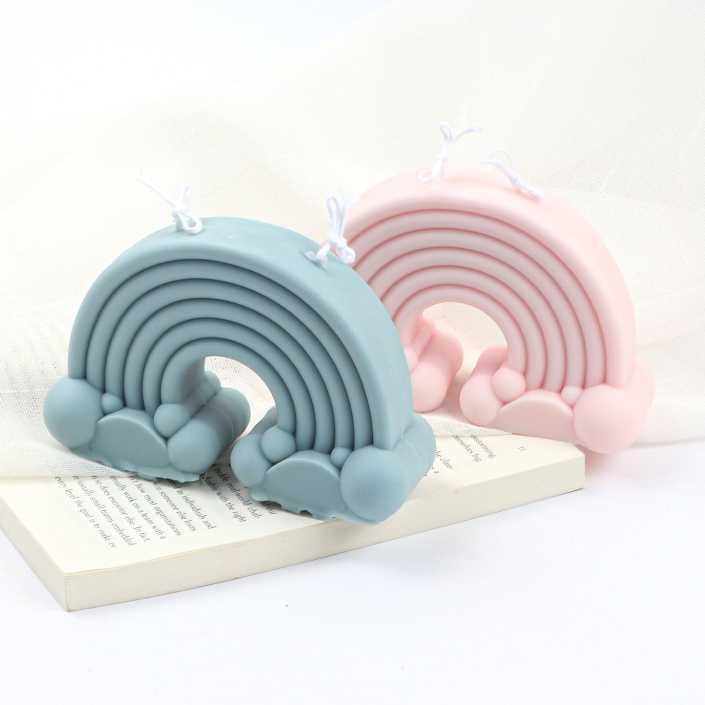 New Rainbow Bridge candle silicone mold cake chocolate soap silicone mold Diy arch bridge candle silicone mold clay mold