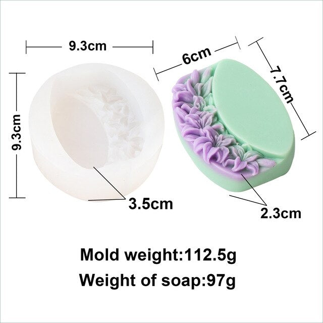 DIY Lily Square Candle Silicone Mold Butterfly Flower Candle Silicone Mold Moon Flower handmade Soap Silicone Mold Home Decor