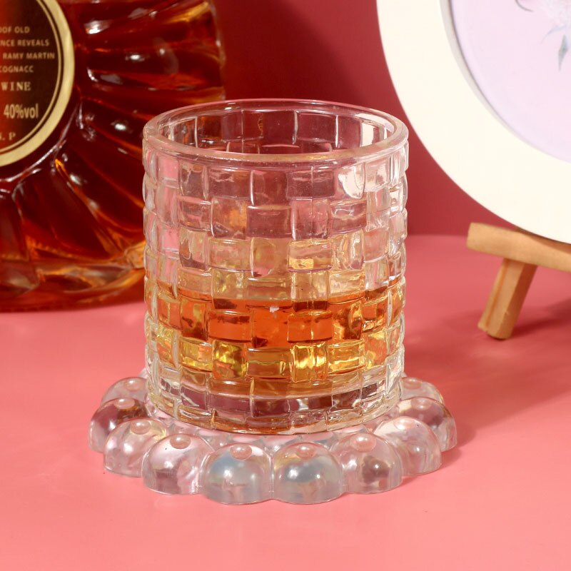 DIY Square Round Bubble Coaster Crysta UV Resin Molds Jewelry Accessories Handcraft Mould for Making Tray Home Decor Crafts Gift
