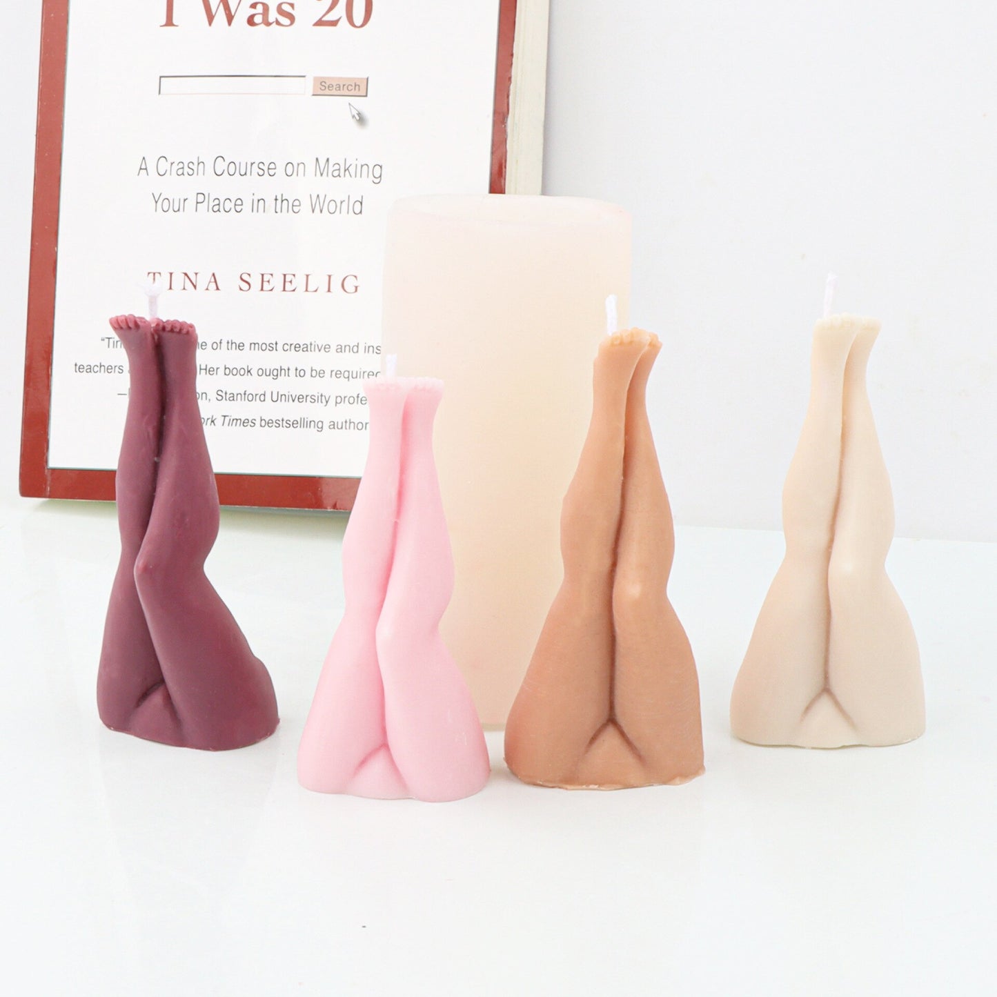 DIY Sexy humanoid art candle silicone mold 3D women's legs candle silicone mold home decoration resin silicone mold