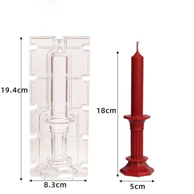 Large Medusa Bust Candle silicone Mold Geometry Acrylic Candle Mold European Style Roman Column Candle Mould Plastic Mold