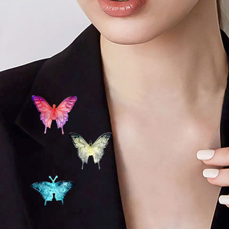 Butterfly Silicone Mold UV Resin Jewelry Liquid Silicone Mold Animal Butterfly Resin Charms Molds DIY Keychain Jewelry Pendant