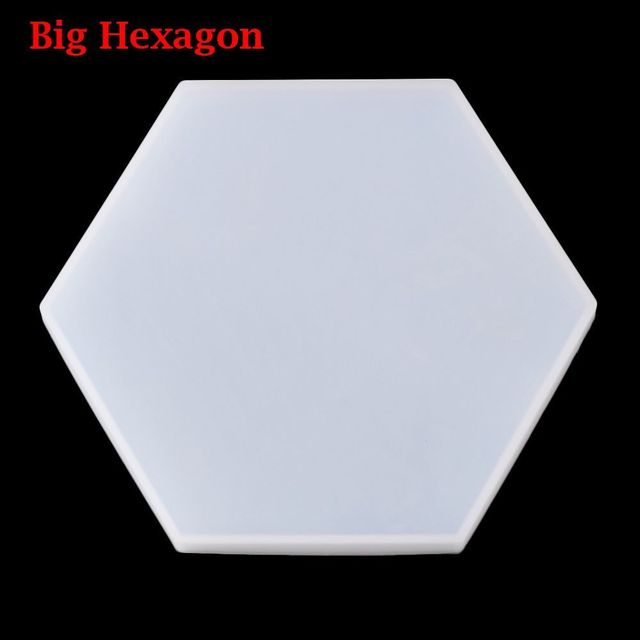 Polygon Base Materials Craft Handmade Silicone Molds Teacup Mat Mold Epoxy Crystal Glue Dropping Tool