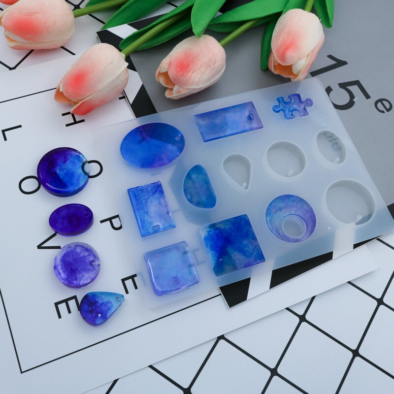 1Set Jewelry Bangle Epoxy Resin Molds Set Silicone Mold UV Casting Tools Clay Resin Jewelry Casting Molds Jewelry Making DIY Set
