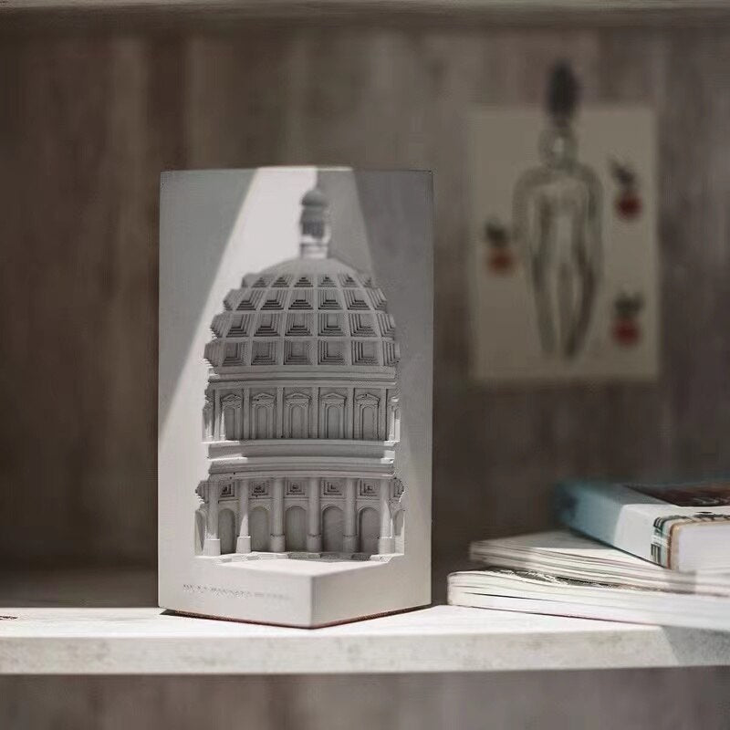 Creative Silicone Cement Mold European Architectural Design Concrete Craft Home Decor Molds Dome Candlestick Gypsum mould