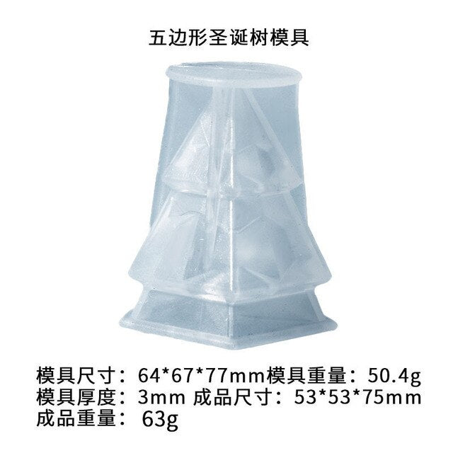 Moule de bougie de noël en Silicone, cloche de wapiti, pendentif d'arbre de noël, moule en résine, porte-clés, bijoux, décoration de fête de joyeux noël