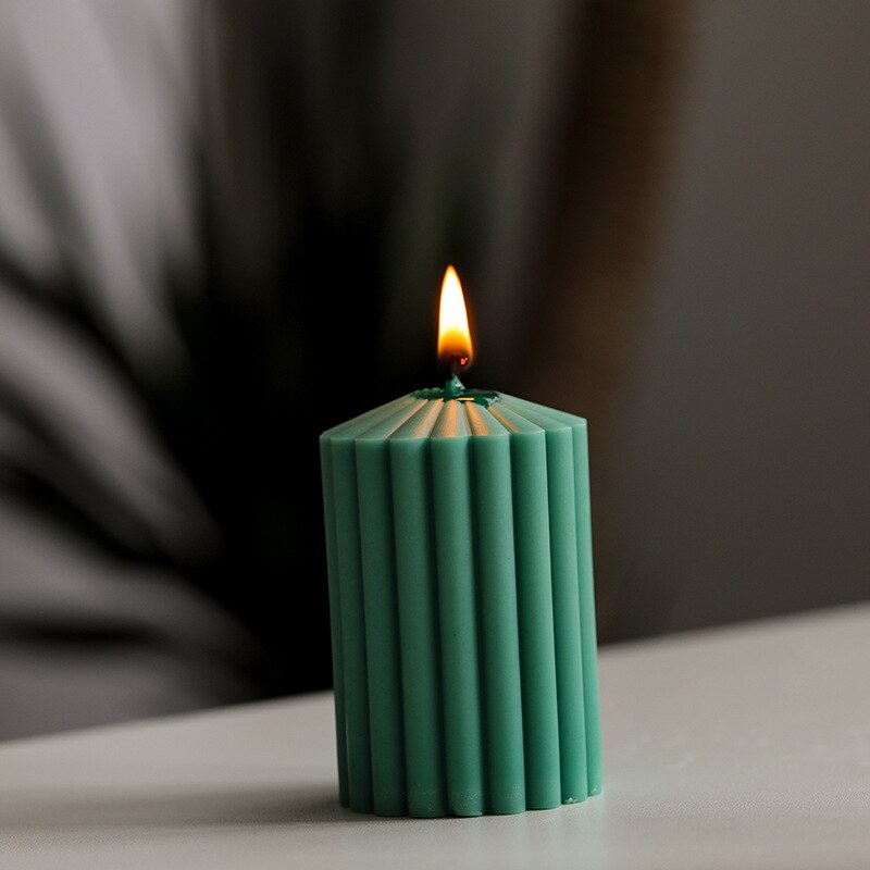 Cylindrical Thick Rack Spire Aromatherapy Candle Mold DIY Geometric Shaped Spire Plastic Mold Candle Mold clay molds