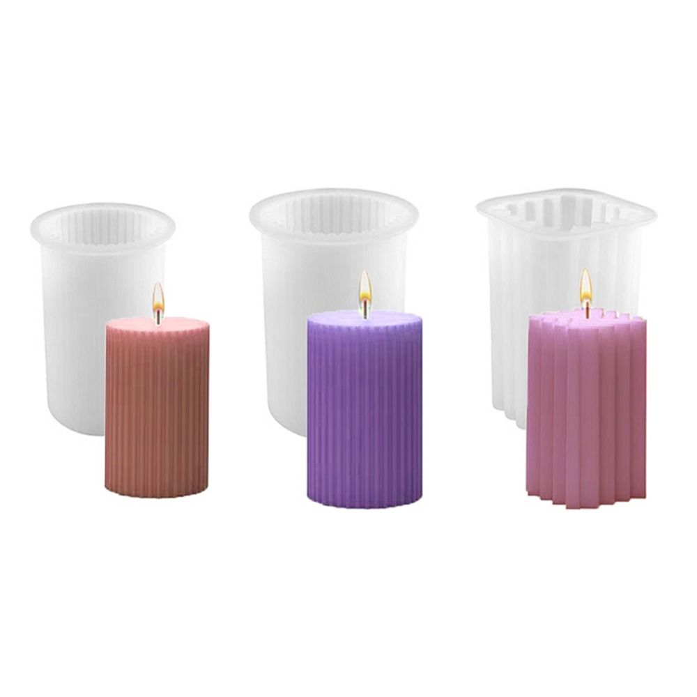 New Design Perfume Soap Transparent DIY Silicone Wax Candle Making Geometric Shape Candle Mould