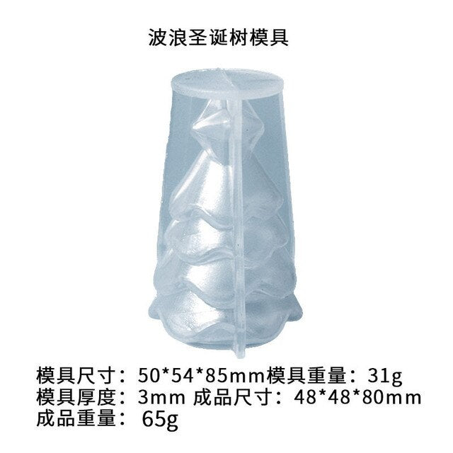 Moule de bougie de noël en Silicone, cloche de wapiti, pendentif d'arbre de noël, moule en résine, porte-clés, bijoux, décoration de fête de joyeux noël