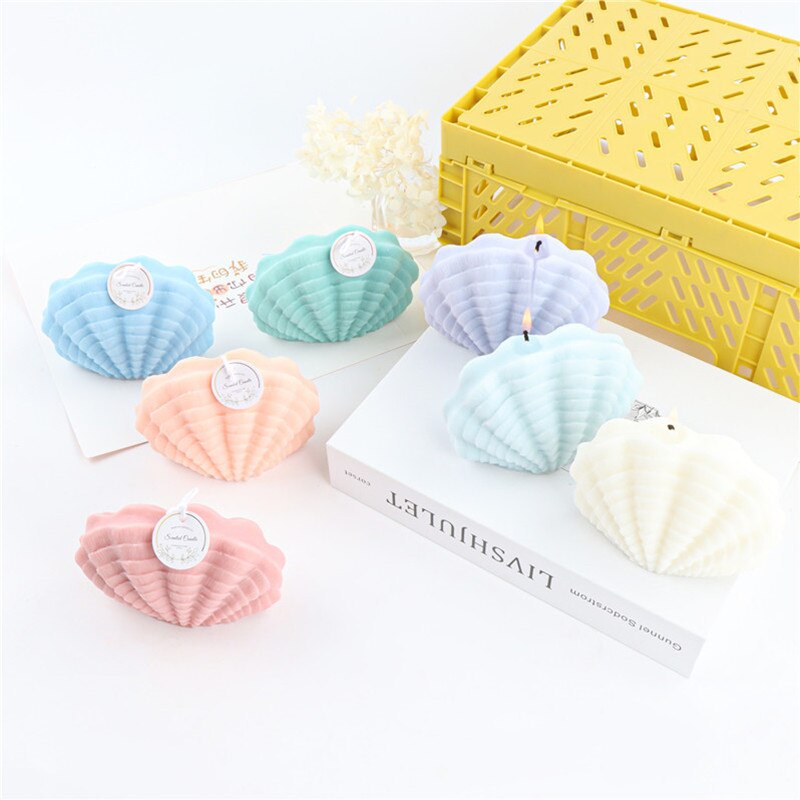 Layered Shells Candle Silicone Mold for Handmade Chocolate Decoration Gypsum Aromatherapy Soap Resin Candle Silicone Mould