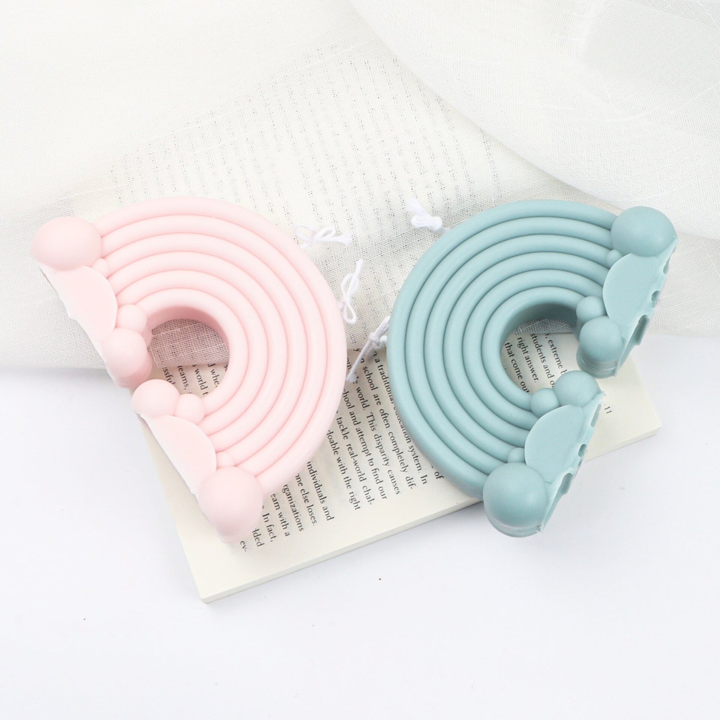 New Rainbow Bridge candle silicone mold cake chocolate soap silicone mold Diy arch bridge candle silicone mold clay mold