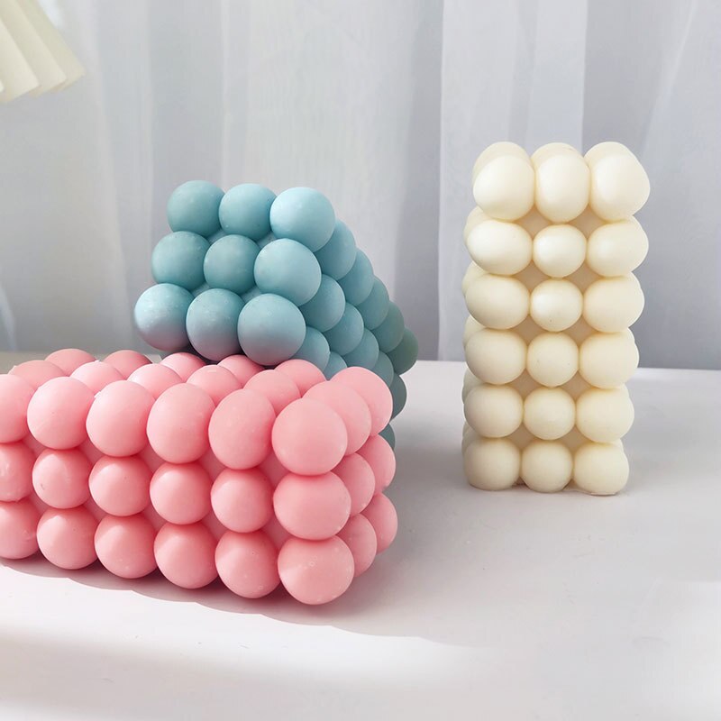 New Rectangular Magic Ball Candle Silicone Mold Bubble Ball Magic Cube Candle Silicone Mold Ball Cake Chocolate Silicone Mold