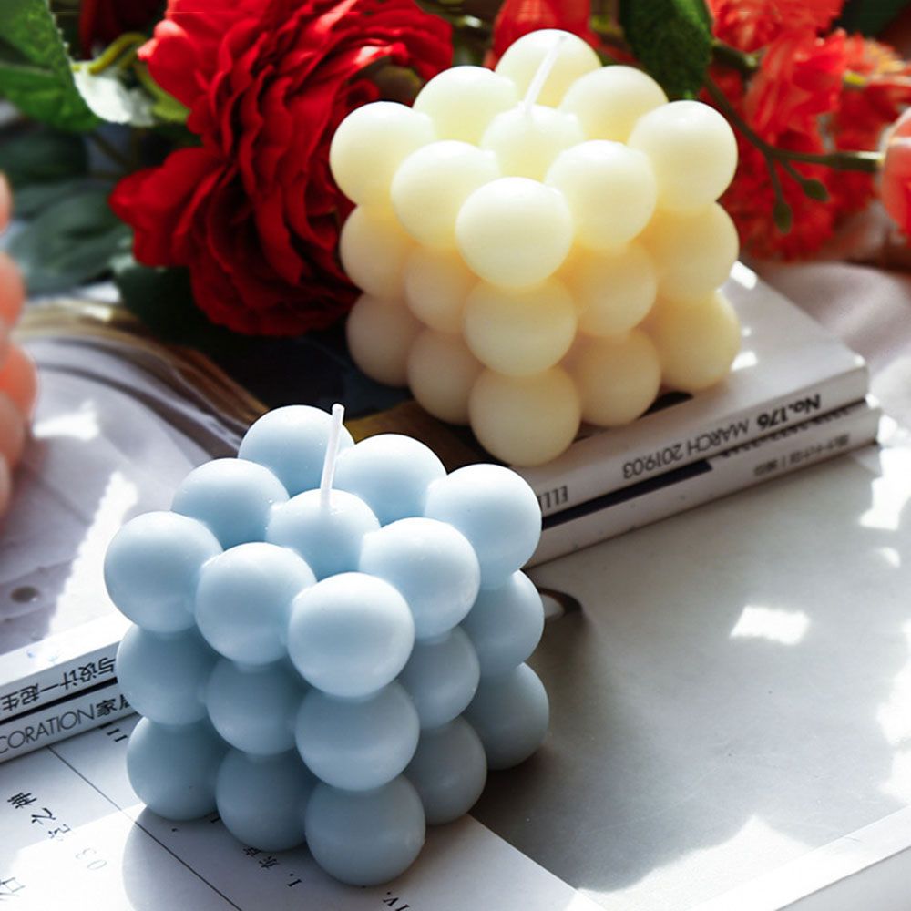 UV Epoxy Resin Aromatherapy Plaster Clay Tools Handmade Candle Mould Cube Soap Molds Silicone Mold 3D Candle Mold