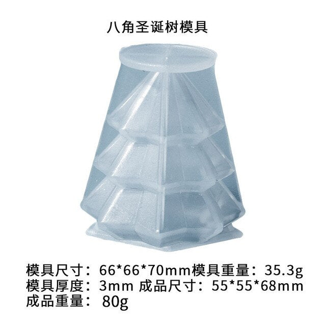 Moule de bougie de noël en Silicone, cloche de wapiti, pendentif d'arbre de noël, moule en résine, porte-clés, bijoux, décoration de fête de joyeux noël