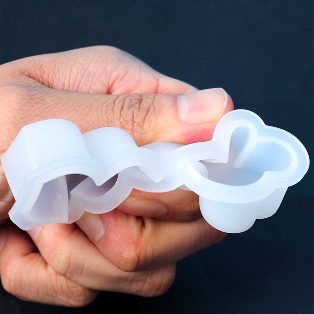 3D 5 Love Heart Silicone Mold DIY Aromatherapy Plaste Candle Mold Home Decor Ornament Handmade Candle Making Resin Molds Wedding