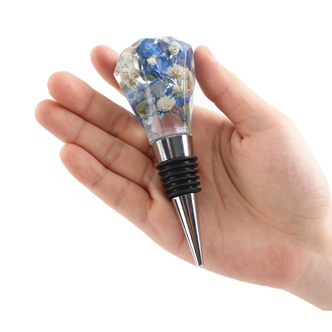 New Crystal Epoxy Resin Red Wine Stopper Silicone Mold For Resin DIY Bottle Stopper Making Wine Bottle Stopper Mould