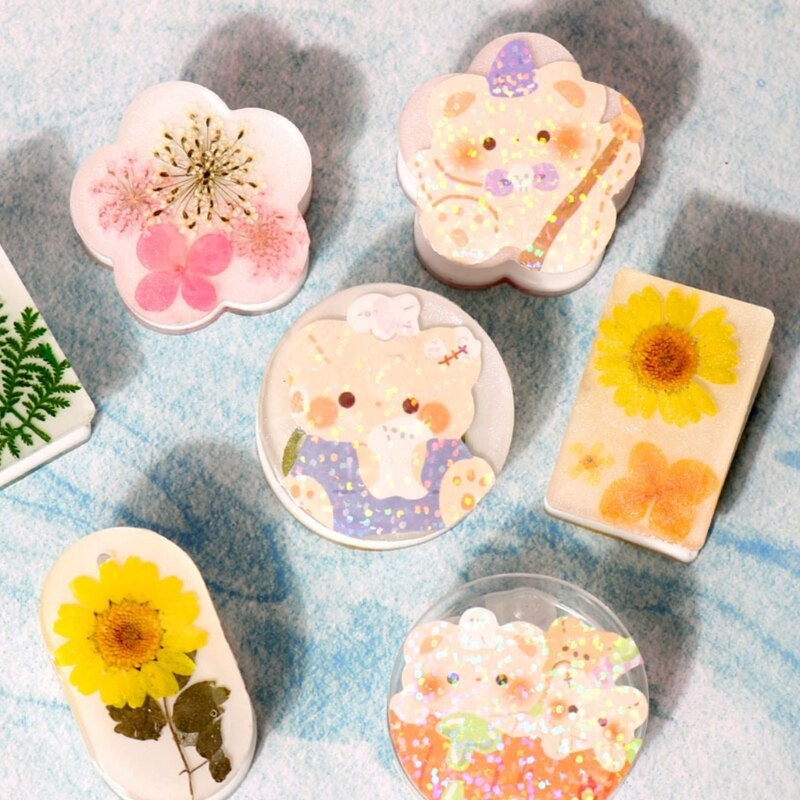 DIY Barrette Silicone Molds Folder UV Epoxy Resin Mold DIY Jewelry Making Binding Clips Paper Hair Accessories Desktop Tools
