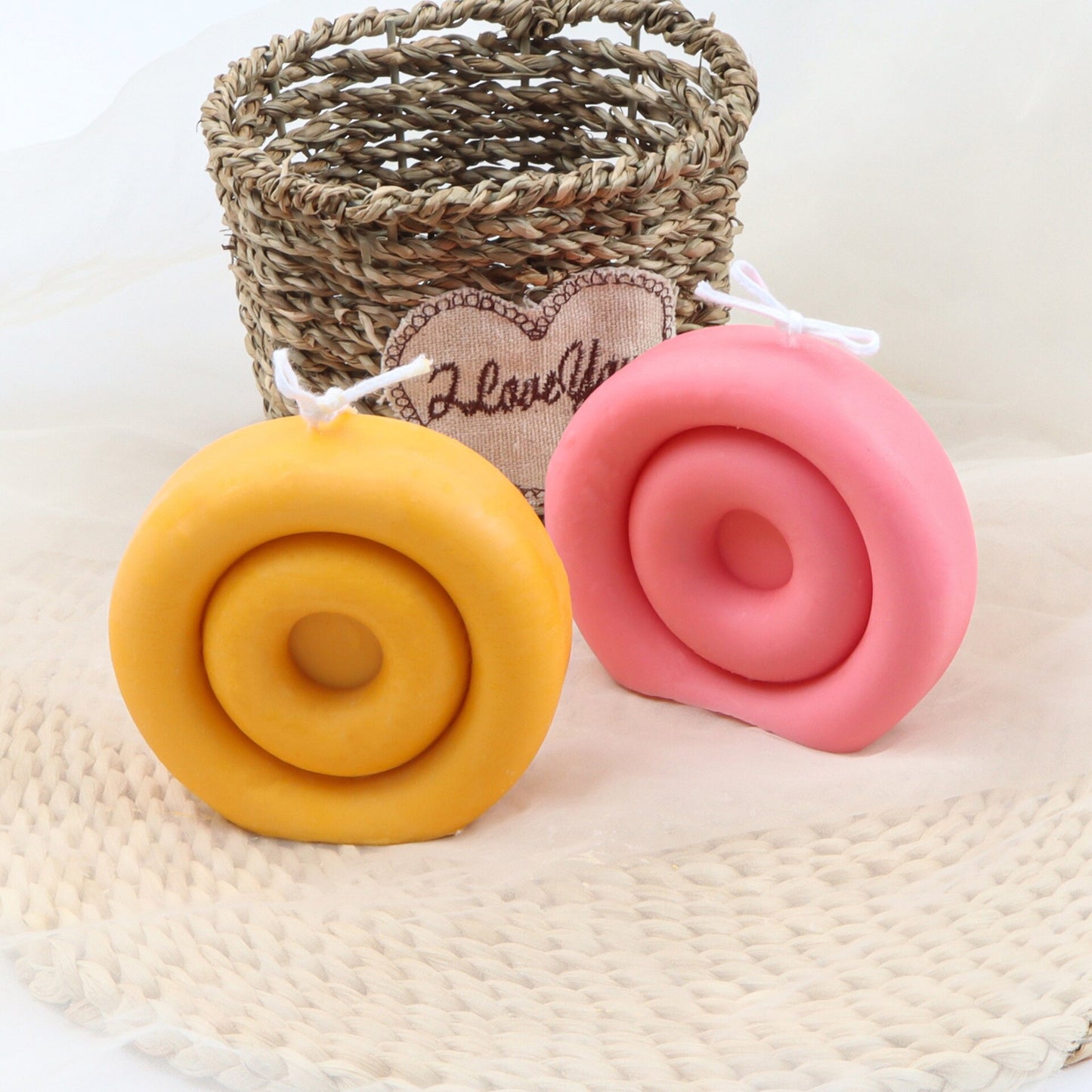 Round Doughnut Candle Mold Aesthetic Circle Ball Bubble Handmade Candles Silicone Mould For Home Decor Cake mould