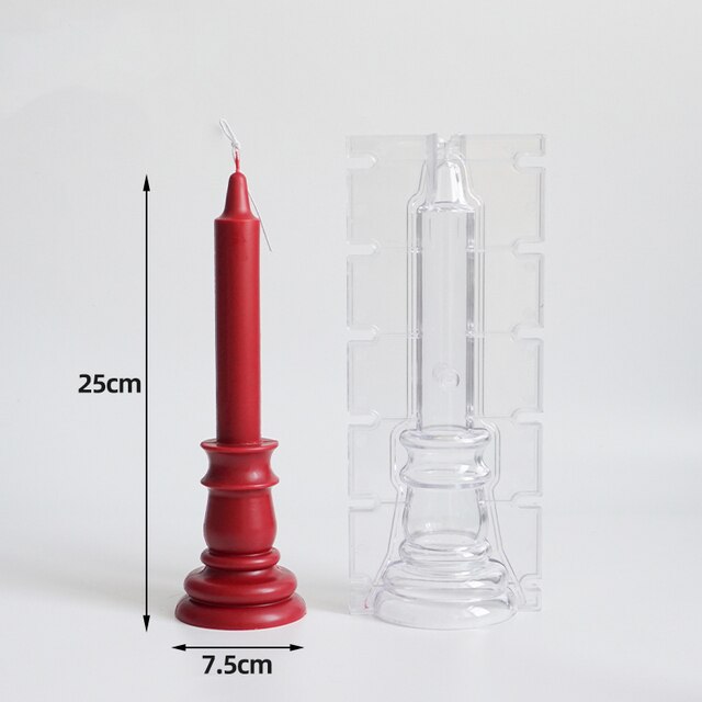 Large Medusa Bust Candle silicone Mold Geometry Acrylic Candle Mold European Style Roman Column Candle Mould Plastic Mold