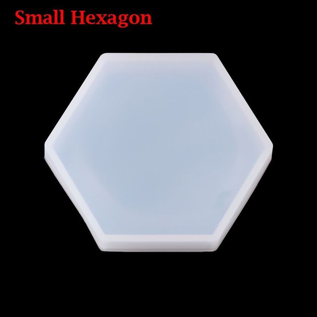 Polygon Base Materials Craft Handmade Silicone Molds Teacup Mat Mold Epoxy Crystal Glue Dropping Tool