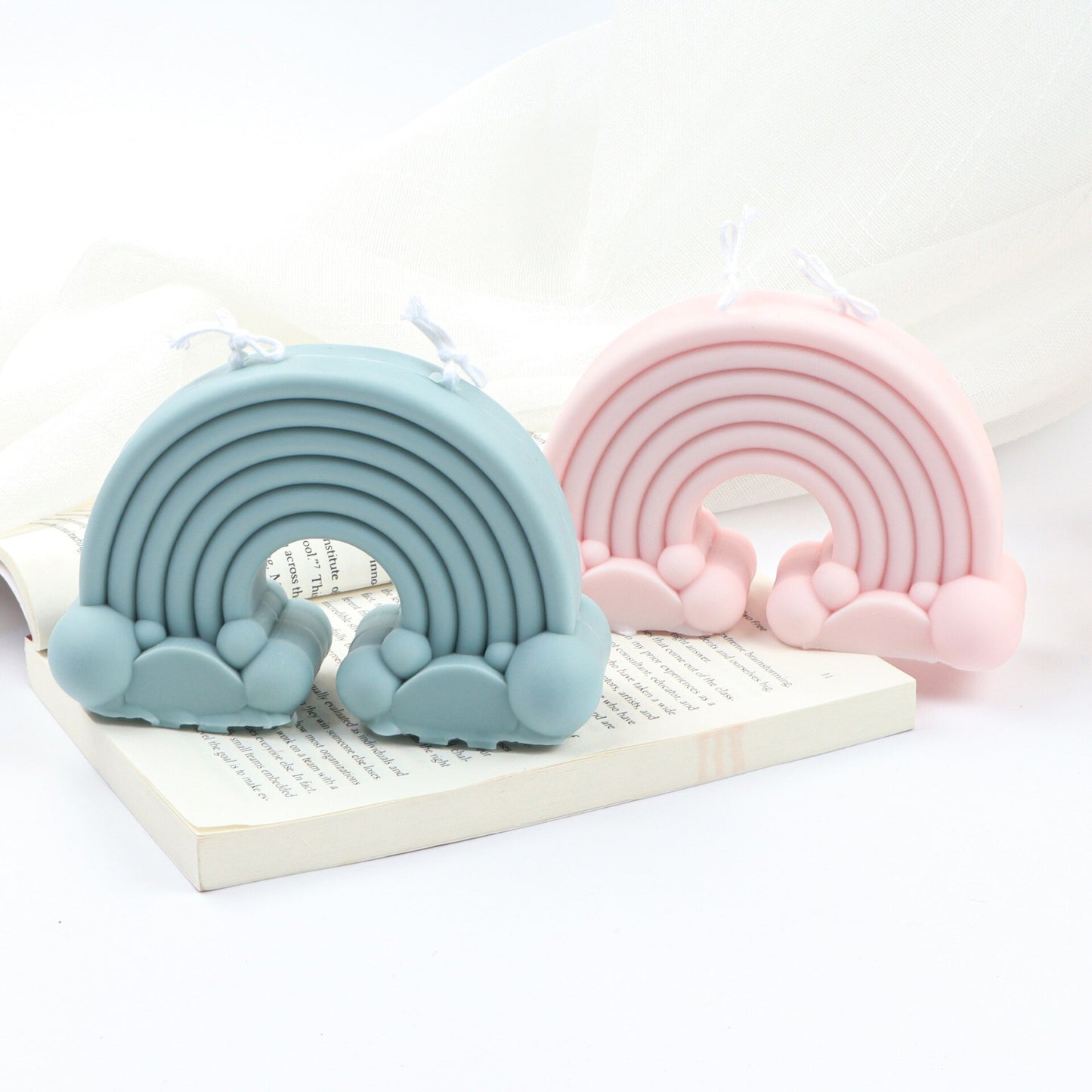 New Rainbow Bridge candle silicone mold cake chocolate soap silicone mold Diy arch bridge candle silicone mold clay mold