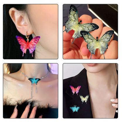 Butterfly Silicone Mold UV Resin Jewelry Liquid Silicone Mold Animal Butterfly Resin Charms Molds DIY Keychain Jewelry Pendant