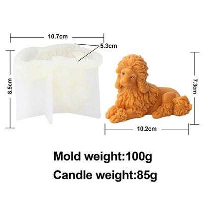 3D Cute Shapi Dog Animal Candle Silicone Mold Teddy Dog Candle Silicone Mold Lovely Cat Cake Chocolate Silicone Mold clay molds