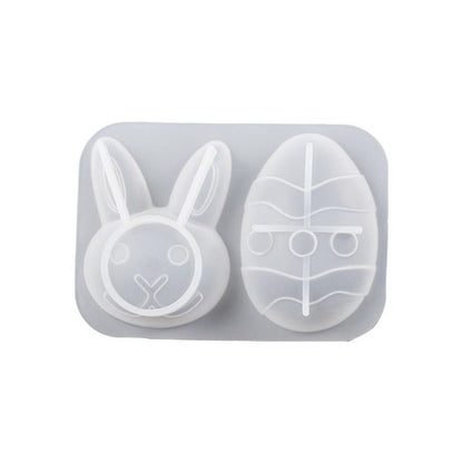 Jewelry Tag DIY Keychain Easter Egg Mold Epoxy Mould Baking Mold Resin Casting Mold