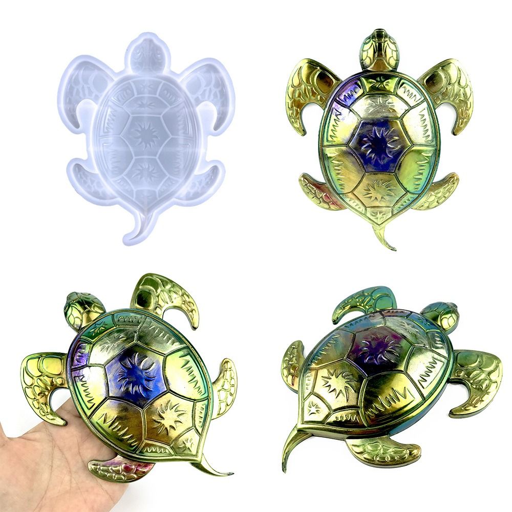 Art Crystal Epoxy Wall Decoration Pendant Casting Mould Hanging Ornament Resin Molds Sea Turtle Silicone Mold