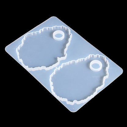 Panel Epoxy Crystal Irregular Cosmetic Tool Resin Molds Tray Silicone Mould Makeup Palette Casting Mold