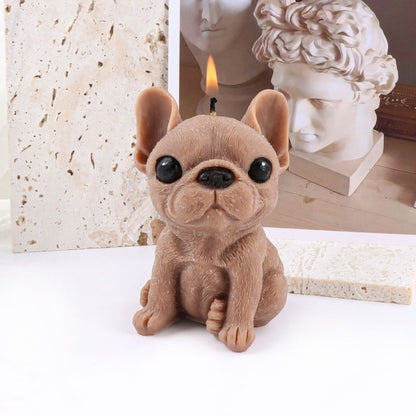 Cute Pug Silicone Candle Mold DIY Dog Animal Candle Making Resin Soap Ice Cubes Chocolate Cake Mold Gifts Craft Home Decoration