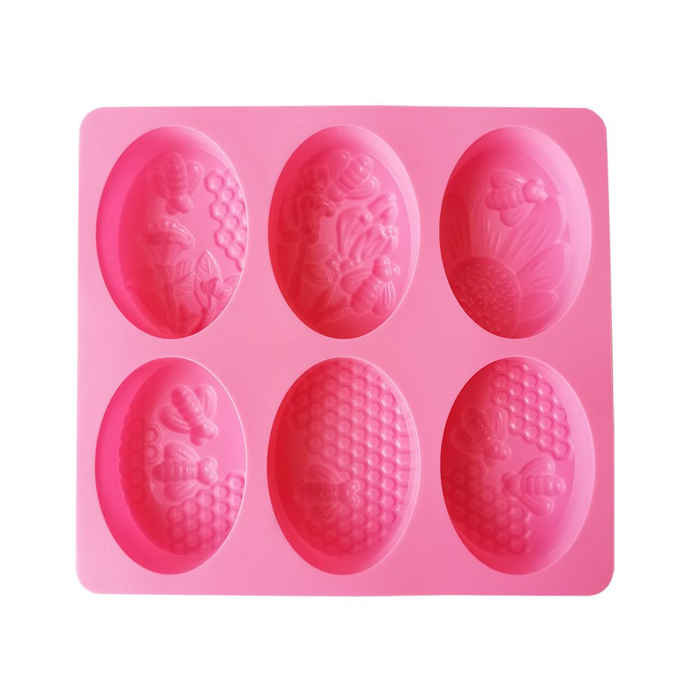 Wedding Supplies Clay Tools Bee Oval Honeycomb DIY Craft Silicone Cake Resin Molds Soap Mold 3D Art Wax Mold