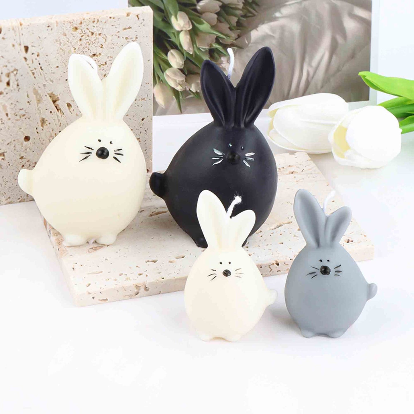 3D Baby Chinchilla Cartoon Cute Cat Silicone Candle Mold for DIY Aromatherap Candle Plaster Ornaments Soap Epoxy Resin Mould