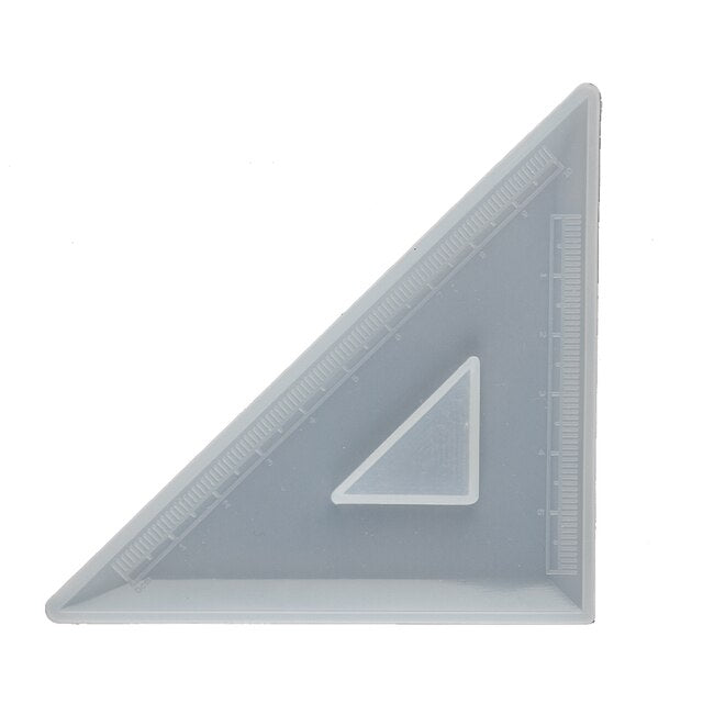 Ruler Silicone Mold UV Epoxy Resin Student School Supplie Protractor Triangle Right Angle Ruler Mould Jewelry Crafts Making Tool